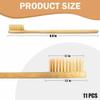 11-Pack Bamboo Toothbrushes, Eco-Friendly Toothbrushes Set with BPA-Free Soft Bristles, Biodegradable Wooden Handle, Natural Wood Toothbrush for Everyone view 2