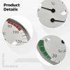 boxoon Sauna Thermometer Hygrometer Gauge, 4 In Silver, Humidity Temperature, Wall Mount, Dual Display, Alloy view 4