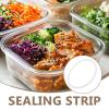 TOYANDONA Reusable Silicone Seal Ring Lunch Box Sealing Rings White Silicone Airtight Fit Elastic Seal Strip for Food Storage and Transport view 3