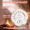 Alongen Sauna Thermometer, Hygrometer Professional Wall/Lanyard Mounted Indoor Mechanical Temperature Humidity Gauge for Steam Sauna Room view 4