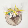 Easter Hot Chocolate Cone with Mini Eggs & Marshmallows | Easter Basket Filler | Easter Treat Gift | Kids Easter Party Favor | Yellow Ribbon view 3
