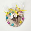 Easter Hot Chocolate Cone with Mini Eggs & Marshmallows | Easter Basket Filler | Easter Treat Gift | Kids Easter Party Favor | Yellow Ribbon view 4
