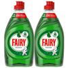 Fairy Washing Up Liquid Original 320 ml x 2 Pack - Fairy Dishwashing Liquid Concentrated Fresh Scent Formula Gentle on Hands in Kitchen Dish Cleaning Essential view 1