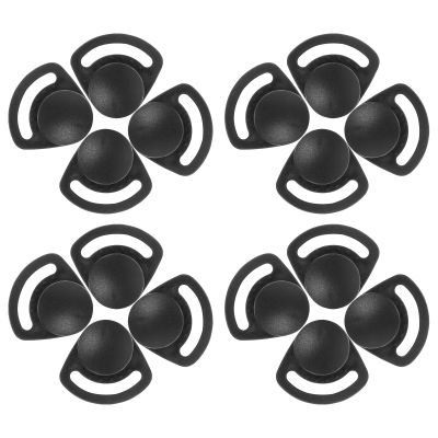 NIYANGLE 40pcs Hard Hat Chin Strap Buckles Plastic Sturdy Easy Installation Easy Tightening Black Replacement for Daily Use Helmet Accessories