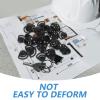 NIYANGLE 40pcs Hard Hat Chin Strap Buckles Plastic Sturdy Easy Installation Easy Tightening Black Replacement for Daily Use Helmet Accessories view 3