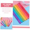 Healifty 200pcs Ice Cream Sticks Craft Making Sticks Assorted Color Dry Without Burrs Natural Wood DIY Leisure Holiday view 3
