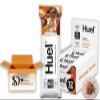 Huuel Complete Nutrition Bar, 55g Bars, High Protein Bar, Plant-Based Protein Bars, Low Sugar, High Fibre, High-Protein Snack with Vegan Choc (12 Bars, Chocolate Caramel) view 1