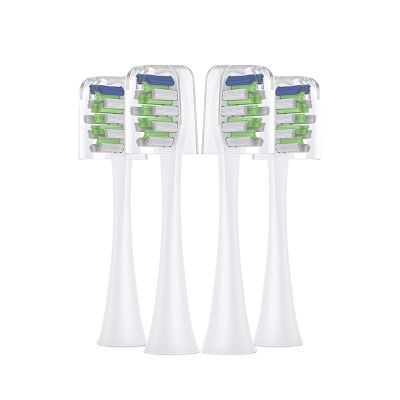 4pcs Toothbrushes HeadCompatible for Sarmocare S100 and S700 Electric Toothbrush(4pcs White)