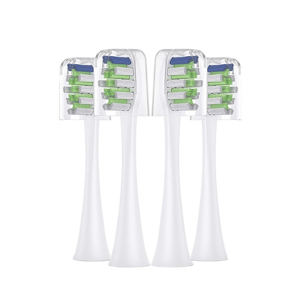 4pcs Toothbrushes HeadCompatible for Sarmocare S100 and S700 Electric Toothbrush(4pcs White)