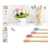 100Pcs Colorful Toothbrush Soft Bristle Charcoal Teeth Whitening Dental Oral Care(100Pcs Pink) view 4