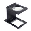 Yctze 10X 28mm Zinc Alloy Folding Magnifier with Scale - Compact Optical Tool for Textiles & Currency view 1