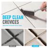 10Pcs Crevice Cleaning Brush Set, Hard Bristle brush Grout Cleaning Brushes - Multi-Purpose Narrow Scrub Brush Kit for Bathroom Tile, Kitchen Sink, Cup, Teapot, Blender & Tight Spac view 3