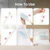 M.J COMFY-LIFE Fluffy Duster with Long and Short Handle Disposable Dust Magnet Electrostatic Mop Head for Home Office Desk Blinds Ceiling Fans Car (30Pcs 180 Fluffy Duster Set) view 3