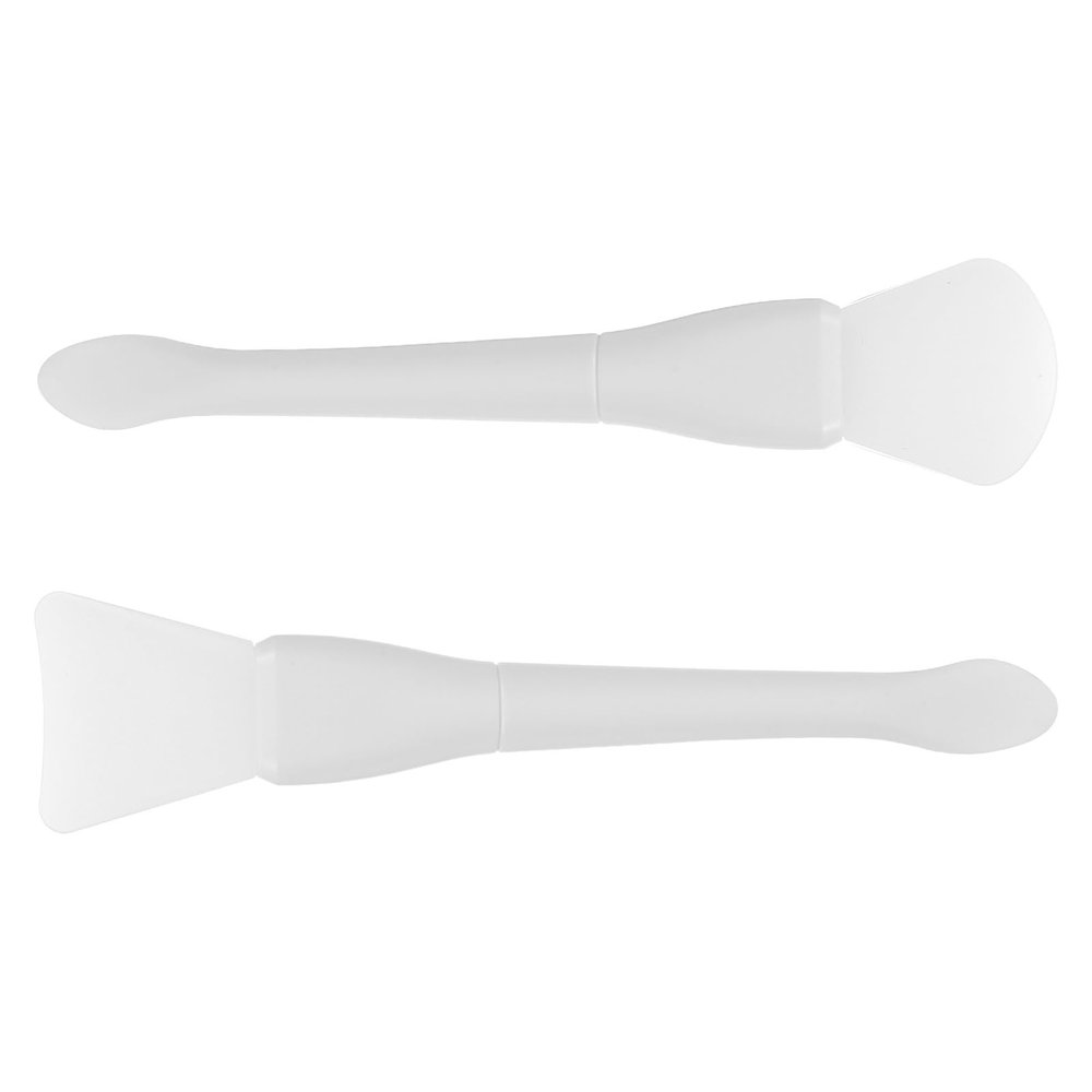 Amosfun 2pcs Seal Wax Stamp Scraper Small Silicone Spatula Portable Removable Residual Wax Particles White for On-the-go Crafting