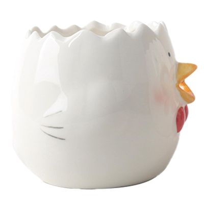 Yolks Extractor - Free Cooking Preparation, Quirky Cartoon, 100 ml Volume + Ergonomic Grip, Heat Treated Porcelain China - for Cake Decorating & Omelette Cooking