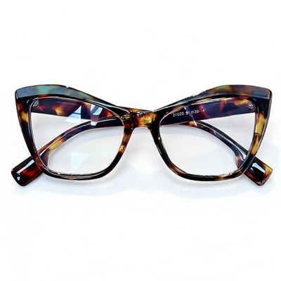 2026 New Vintage Y2K Cat-Eye Glasses, Pink & Clear Stylish Eyewear with Ultra-Light PC Frame, Trendy Designer Accessories (E)