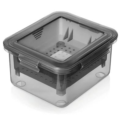 Uikdjgu Efficient Tofu with 3-Layer Draining System - Built-in Drainage, Dishwasher Safe, Ideal for Kitchen Cooking