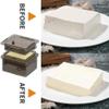 Uikdjgu Efficient Tofu with 3-Layer Draining System - Built-in Drainage, Dishwasher Safe, Ideal for Kitchen Cooking view 4