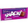 Cadbury Snack! Sandwich, Milk Chocolate Covered Biscuits, Multipack of 5 Biscuits 110 g (Pack of 1) view 2