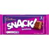 Cadbury Snack! Sandwich, Milk Chocolate Covered Biscuits, Multipack of 5 Biscuits 110 g (Pack of 1) view 3
