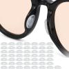 25 Pairs Eye Glasses Nose Pads, 2 mm Thickness Adhesive Anti Slip Nose Pads for Glasses with Airbag Cushion, Soft Silicone Eyeglasses Grips for Plastic Frames Sunglasses, Eyeglasses & Reading (Clear)