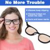 25 Pairs Eye Glasses Nose Pads, 2 mm Thickness Adhesive Anti Slip Nose Pads for Glasses with Airbag Cushion, Soft Silicone Eyeglasses Grips for Plastic Frames Sunglasses, Eyeglasses & Reading (Clear) view 3