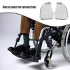 VILLCASE Wheelchair Footrest Heavy Duty Pedal Aluminum Alloy Stable Elevating Footplates Replacement Parts for Elderly Mobility Assistance view 3