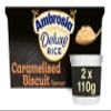 Ambrosia Deluxe Rice, Caramelised Biscuit Flavour, 2 x 110g view 1