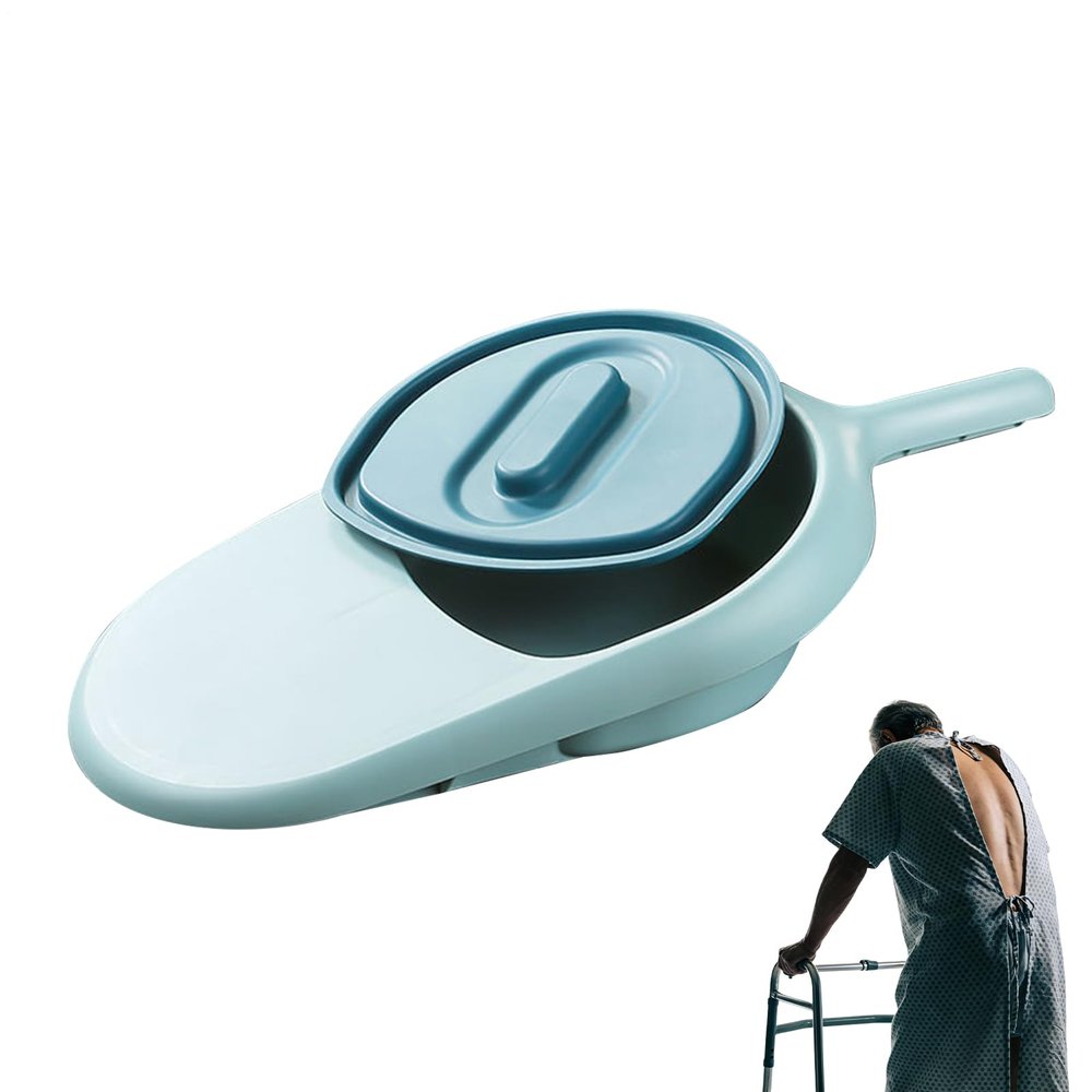Bed Pan,Portable Easy Clean Leakproof Women Men Bedpan | Male Female Bed Pan Urinal - for Home Hospitals Nursing Recovery