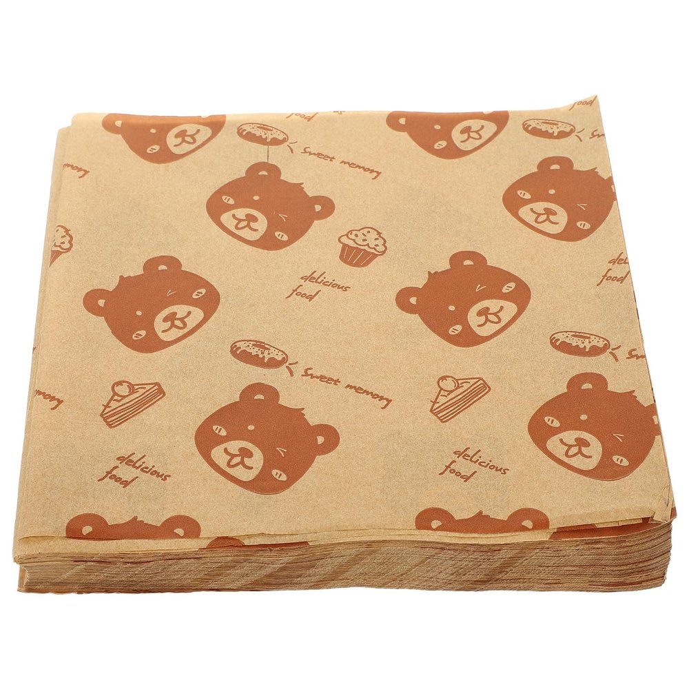 Abaodam Greaseproof Food Wrapping Paper 20X20Cm Sandwich Paper 500 Sheets Pack for Cakes and Family Gatherings