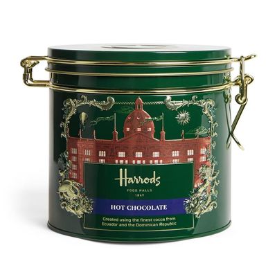 Harrods Hot Chocolate, Premium Cocoa from Ecuador and Dominican Republic, 250g Tin