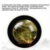 UYCUODLUY Yellow Crystal Ball Ornament Citrine Quartz Gemstones Sphere Decorative Witchcraft for Living Room Bedroom TV Cabinet Crafts Gifts,7cm/2.7in view 3