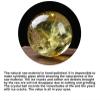 UYCUODLUY Yellow Crystal Ball Ornament Citrine Quartz Gemstones Sphere Decorative Witchcraft for Living Room Bedroom TV Cabinet Crafts Gifts,7cm/2.7in view 4