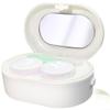Aprilsunnyzone Portable Contact Lens Cleaning Tool with Vibrating Mechanism and Circular Swirling Motion for Consistent Output(White) view 1
