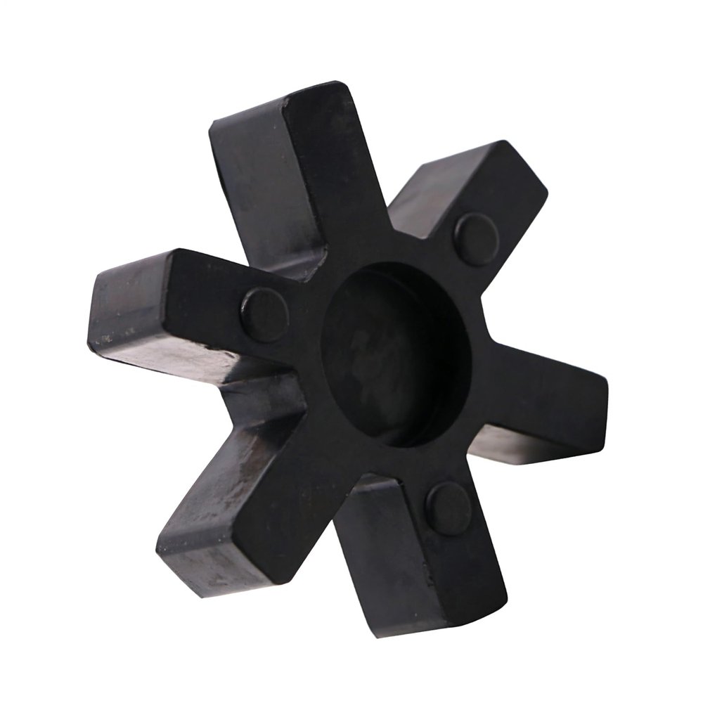 Rubber L-Jaw Coupling Pad, Universal L99/L100 Solid Design with Durable Grip and Compact Build, Practical Machinery Setup for Motor, Pump, Compressor, Transmission