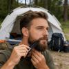 Beard Comb Men - Folding Pocket Mustache Grooming Brush, Handmade Travel Styling Tool, Compact Mens Hairdressing Accessory, Purse Dorm Carry | Facial Hair Detangling Styling Tool Men view 4