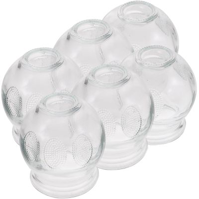 ARTIBETTER Glass Cupping Therapy Set 6Pcs Thickened Vacuum Massage Cups for Facial and Body Use Suitable for Adults at Home