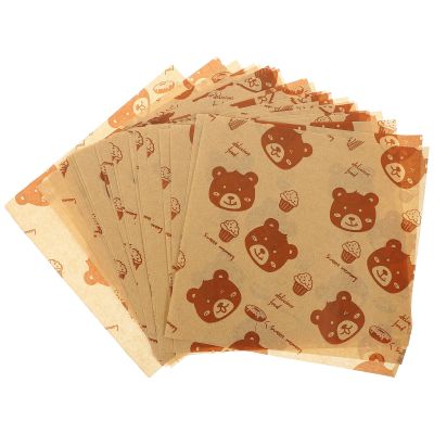 FRCOLOR 500 Sheets Food Wrapping Paper Sheets Sandwich Paper Material Cute and Lovely Design No Peculiar Smell for Office and Weddings