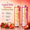 Satchmo Caribbean Rum Cocktail combo Strawberry Daiquiri and Raspberry Mojito, 12% ABV, Ready to Drink, 250ml, 4 Pack (4 x 250 ML -12% ABV) view 3
