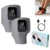 3 in 1 Foot Massager, Ankle Foot Massager with Heat & Vibration - 3 Heat Settings (48-58C), 3 Vibration Modes, Wireless Heated Ankle Wrap Feet Massager for Pain Relief, Muscle Fatigue (A -Grey x2) view 1