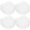 GANAZONO 4pcs Dentures Bath Container Mouthguards Holder Design Convenient Storage Simple Elegant Style for Home and Office Use view 1