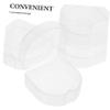 GANAZONO 4pcs Dentures Bath Container Mouthguards Holder Design Convenient Storage Simple Elegant Style for Home and Office Use view 3