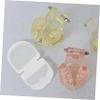 GANAZONO 4pcs Dentures Bath Container Mouthguards Holder Design Convenient Storage Simple Elegant Style for Home and Office Use view 4