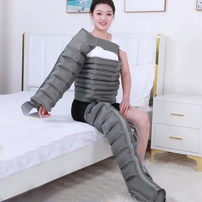 Air Compression Leg Massager for Full Body Lymphatic Drainage and Pain Relief, Electric Circulation Enhancer for Waist, Leg, and Arm Relaxation