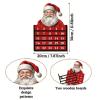 PLCPDM Wooden Santa Holiday Advent Calendar Christmas Count Down Ornament Natural Home Decoration Christmas Decoration for Home view 4