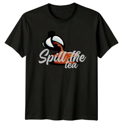Sassy Souls Spill The Tea Womens T-Shirt Coffee Beverages Gift for Her S