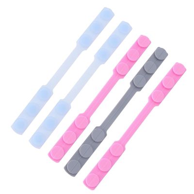 MAGICLULU Adjustable Mask Ear Hooks 5Pcs Silicone Extension Buckles for Ear Protection with Anti-Strangulation Design Suitable for Reusable Masks in Settings Random Color