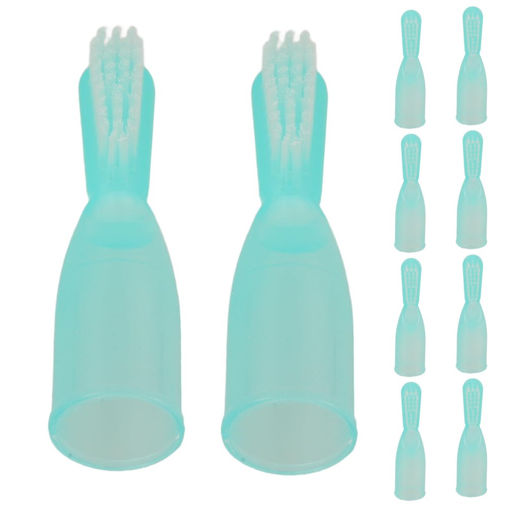 MAGICLULU 20pcs Prison Tooth Brush Small Toothbrush with Finger Cover Effective Cleaning of Teeth and Gums Short Handle Plastic Pp for Prison Use