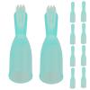MAGICLULU 20pcs Prison Tooth Brush Small Toothbrush with Finger Cover Effective Cleaning of Teeth and Gums Short Handle Plastic Pp for Prison Use view 1