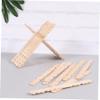 INOOMP 150pcs Ice Cream Sticks DIY Sticks for Teachers Khaki Premium Wood Material Smooth and Clean Surface Without Splinter for Classroom Use and Birthday Parties view 4